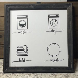 Laundry Reversed Canvas